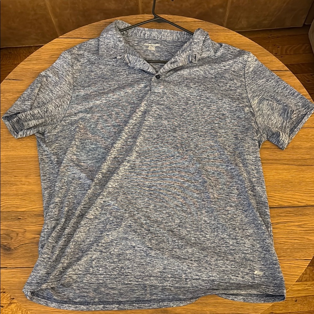 Amazon Essentials Blue Polo Shirt Lightweight Casual